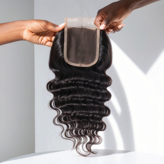Raw Burmese Curly  5x5 Lace Closure